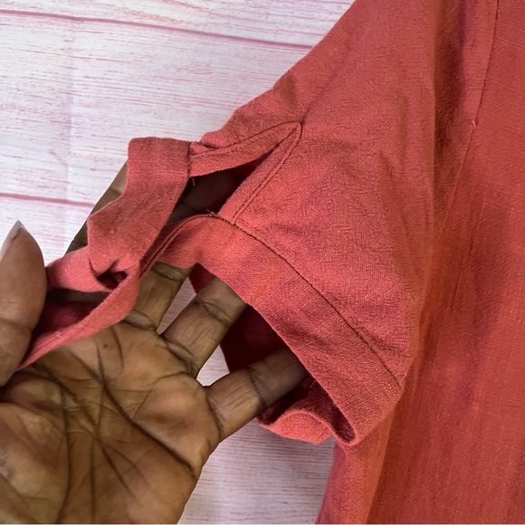 Lulus Rayon NWT Linen Dress Size Medium - Picture 5 of 6